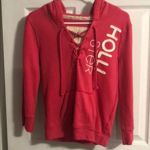 Women’s/girls Pink Hollister Hoodie- worn once